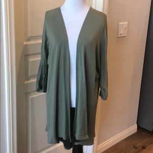 Sage green Lindsey open cardigan
